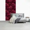 Dahlias - Bloemen - Rood fotobehang vinyl groot 64 -slaapkamer