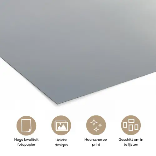 Minimalistisch - Silhouet - Zwart - Vliegtuig poster papier klein -closeup_NL