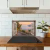 Doorkijk - Uitzicht - Meer - Landschap keuken achterwand spatscherm klein -sfeer2