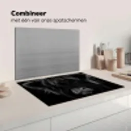 Schotse hooglander - Koe - Zwart - Wit - Dieren Inductie beschermer vinyl 3mm klein -wsfeer7_website