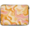 Abstract - Golvend - Oranje laptophoes neopreen klein -zkaufland3dotto