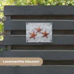 Zeesterren - Water - Helder tuinposter los doek klein -sfeer3