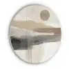 Minimalistisch - Landschap - Dimensie Akoestische PET Vilt - Rond klein -3d