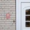 Effen oudroze - Modern Naambord Huisje klein -sfeer1