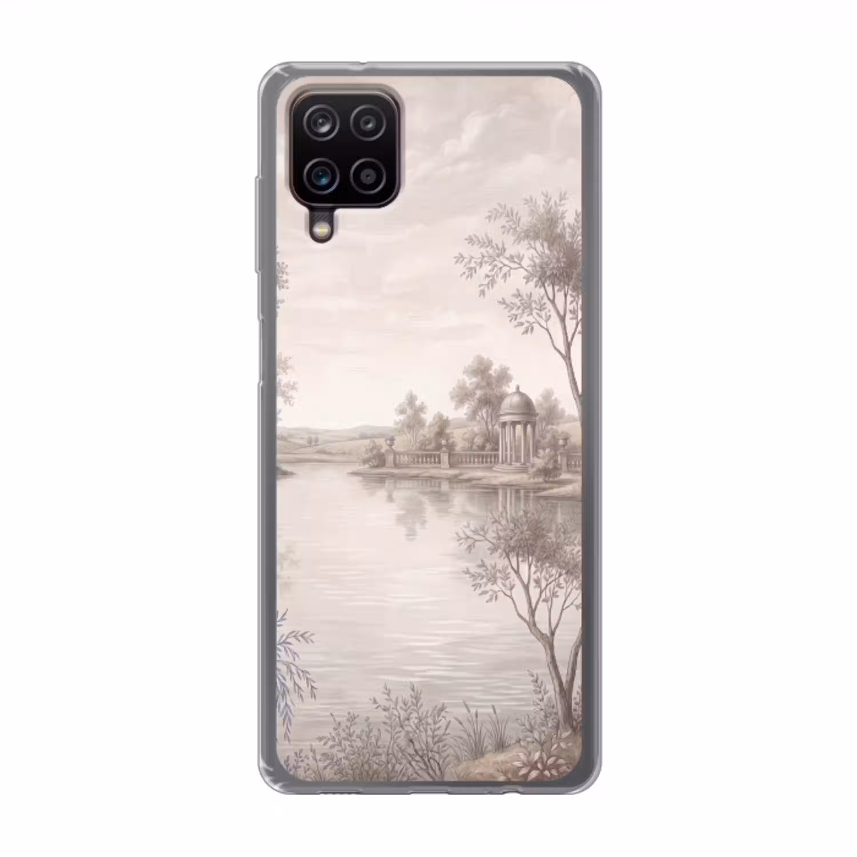 Terras - Water - Natuur - Landschap Telefoonhoesje Samsung Galaxy A12 klein -3d