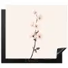 Minimalistisch - Bloesem - Tak - Roze Inductie beschermer vinyl 3mm middel -3d