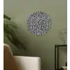 Vlekken - Zwart - Wit Wandcirkel plexiglas klein 852 -sfeer3