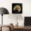 Croissant - Brood - Goud - Zwart plexiglas 5mm klein -sfeer6