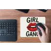 Lip - Girl - Rood - Letters muismat rubber klein -toetsenbord