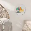 Disco - Discobal - Meloen - Pastel Akoestische PET Vilt - Rond klein -sfeer4