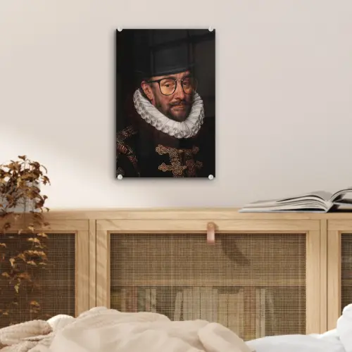 Willem van Oranje - Adriaen Thomasz - Bril plexiglas 5mm klein -sfeer4