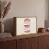 Minimalistisch - Cirkels - Roze Light Box met batterij (Wandlamp) middel -sfeer2