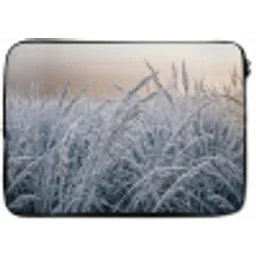 Rijp - Gras - Kristallen - Winter - Minimalistisch laptophoes neopreen klein -zkaufland3dotto
