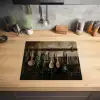 Keukengerei - Rustiek - Tegels - Kruiden Inductie beschermer vinyl 3mm middel -sfeer5