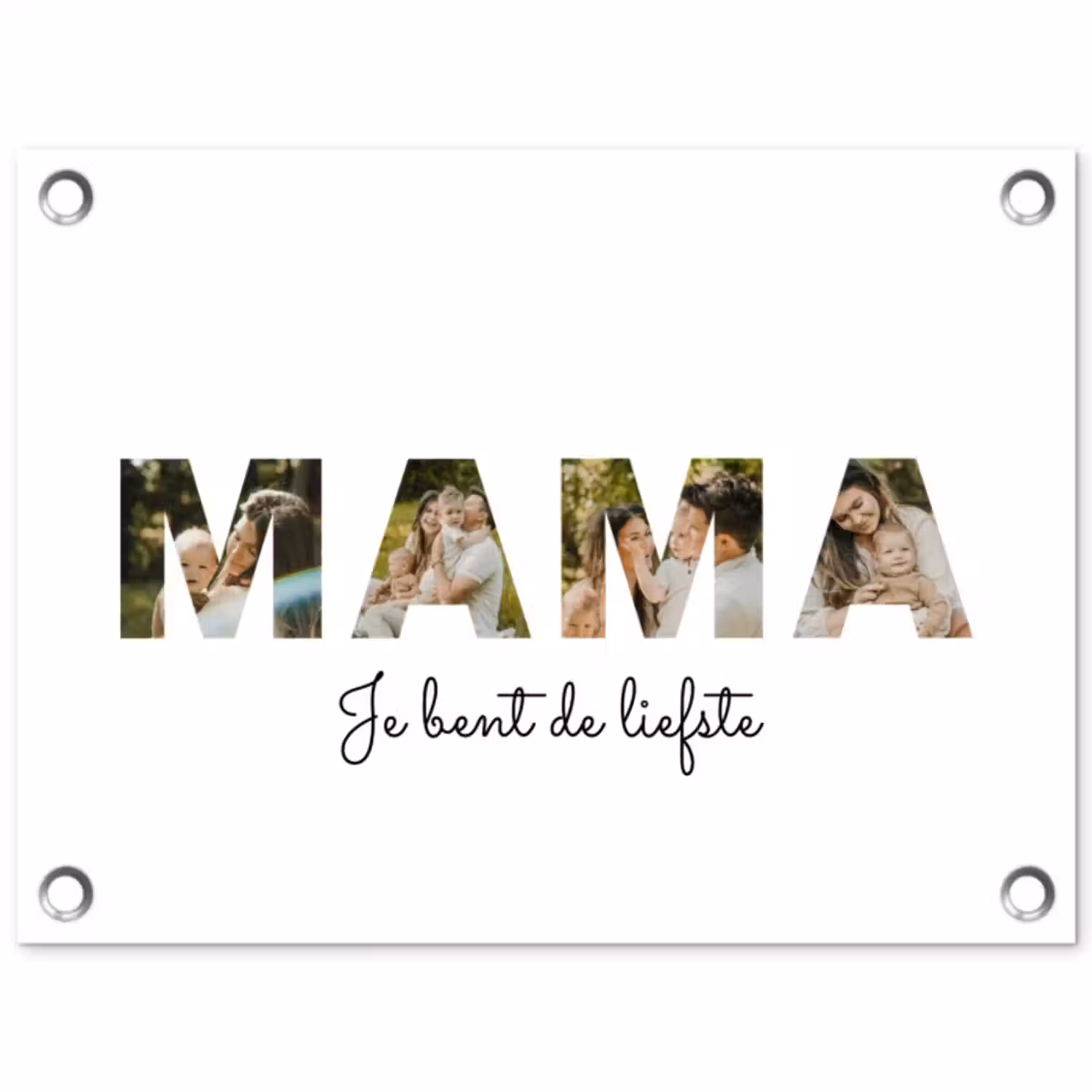 Gepersonaliseerde tuinposter - Mama - Lettercollage
