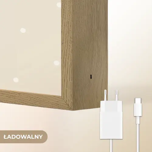 Vlinder - Minimalistisch - Pastel - Stippen Light Box met batterij (Wandlamp kind) middel -USP_websiteoplaadbaarNL