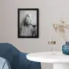 Vrouw - Masker - Wijn - Sigaret fotolijst zwart zonder passe partout klein -sfeer4