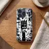 Vormen - Gezocht - Zwart - Abstract Telefoonhoesje iPhone 17 Pro klein -sfeer1