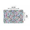 Laarzen - Patroon - Disco Placemat vinyl groot 368 -specs