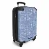 Blauwe surf patroon NBS - Handbagage koffer - Volwassenen Unisex middel -productfoto_3d
