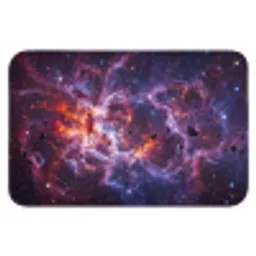 Space - Stars - Abstract - Colorful Badmat klein -3d