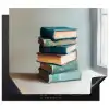 Stapel - Boeken - Groen - Daglicht Inductie beschermer vinyl 3mm middel -3d