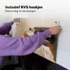 Champagne - Bed - Bubbels Inductie beschemer met haakjes klein -ky-ophangen-nl