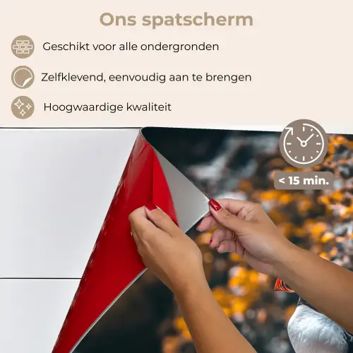Papegaai - Vogel - Rots - Wit keuken achterwand spatscherm klein -spatscherm_NL