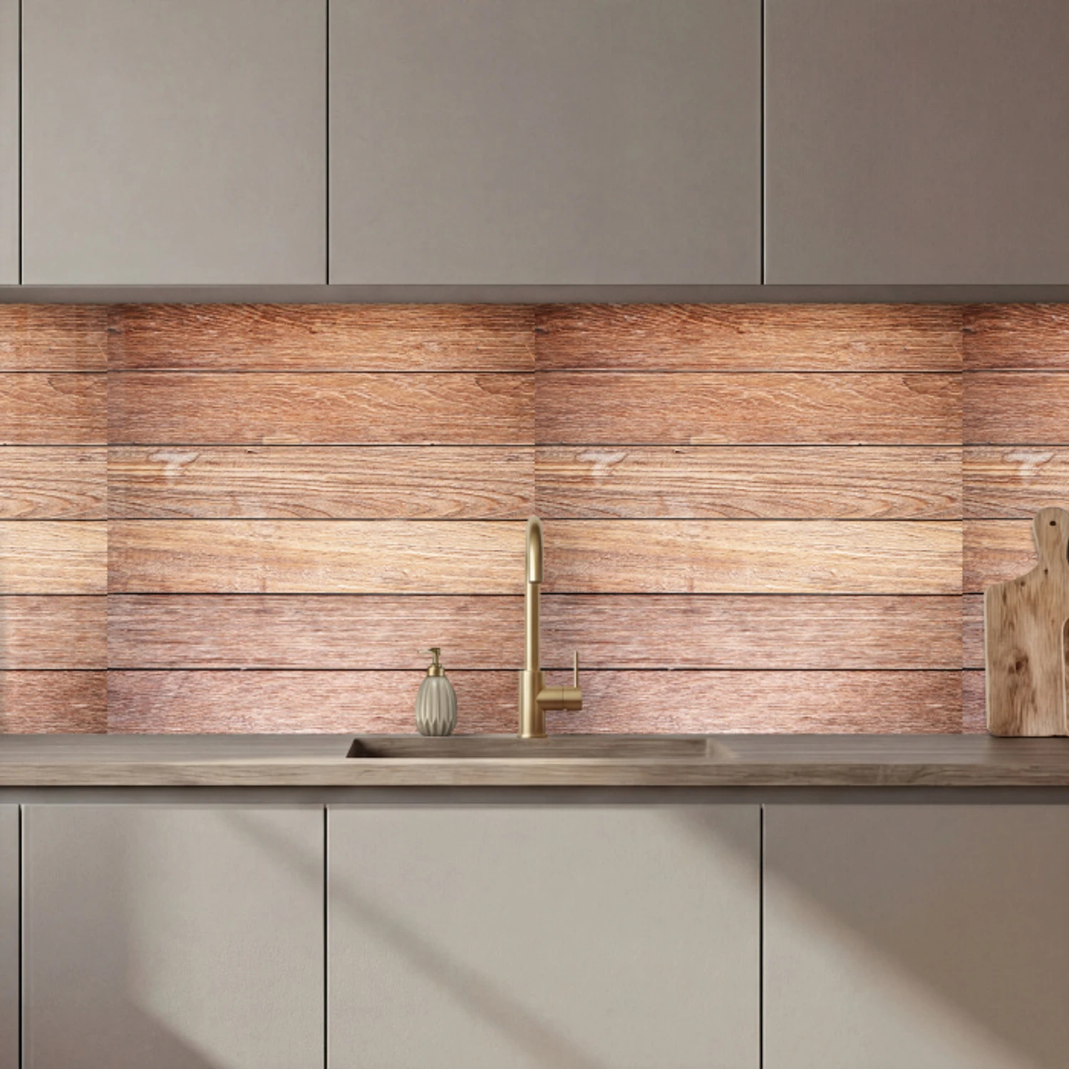 Eikenhout - Planken - Patronen keuken achterwand 2 middel 871 zz_3dshopping