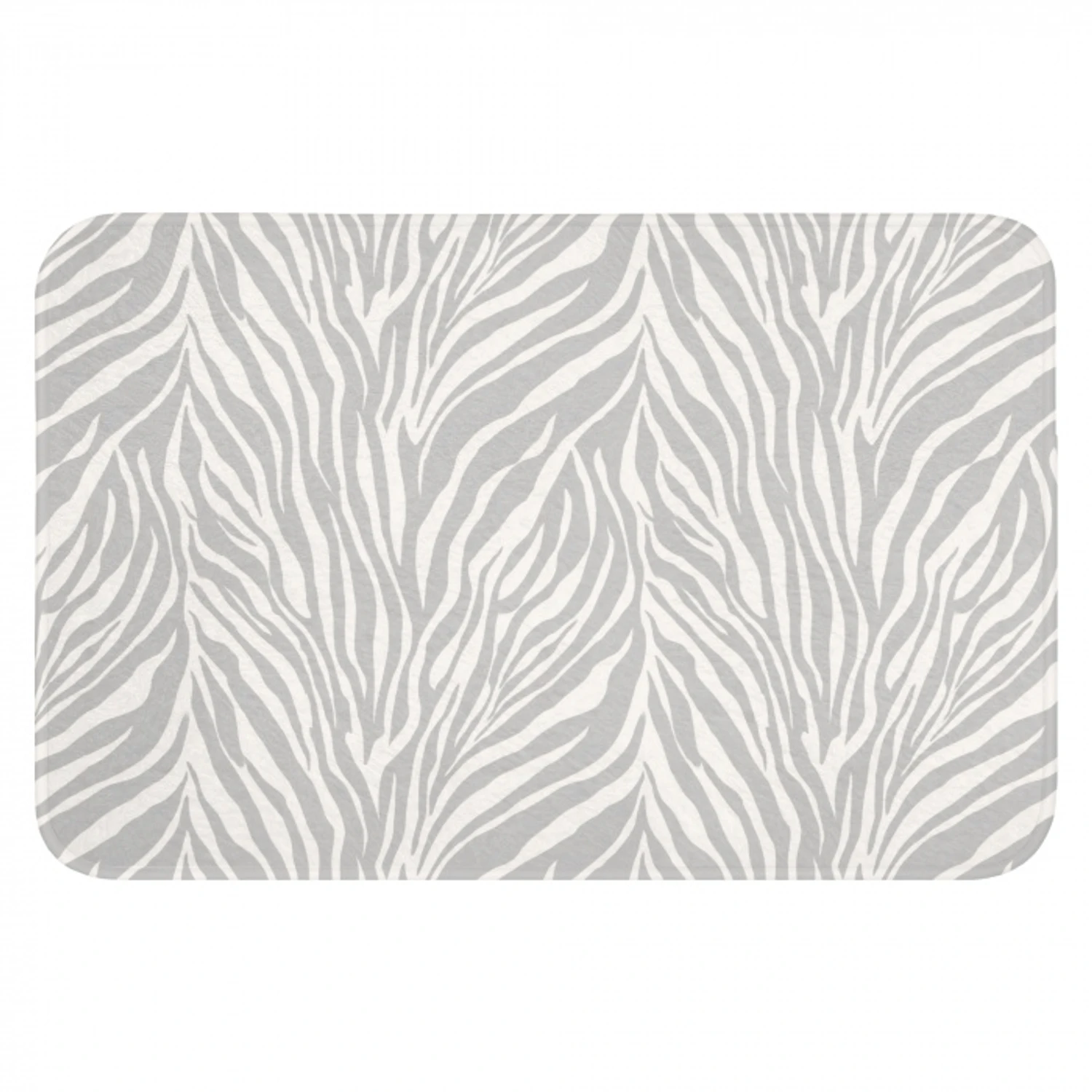 Zebra - Motief - Grijs Badmat klein 997 -3d