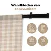 Plaid - Patroon - Vierkant - Beige Wandkleed katoen klein 269 -sfeer2