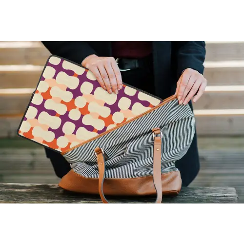 Modern - Patroon - Kleurrijk laptophoes neopreen klein 279 -tas
