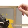 Aap - Chimpansee - Banaan - Geel - Dieren - Stropdas Light Box met batterij (Wandlamp) middel -USP_websiteprintNL