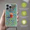 Mok - Koffie - Zigzag - Slagroom Hoesje iPhone 16 Pro Max met koord klein -sfeer2_NL