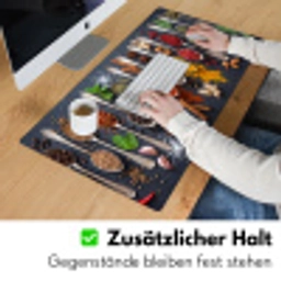 Kruiden - Lepels - Culinair - Kleurrijk - Sfeervol Muismat XXL klein -ysfeer3_duits