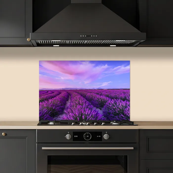 Lavendel - Paars - Bloemen - Natuur keuken achterwand spatscherm klein -sfeer1