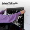Water - Zwart - Abstract Inductie beschemer met haakjes middel -ky-ophangen-nl