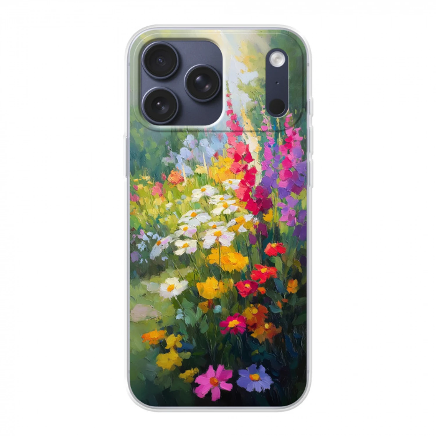Zomertuin - Sfeervol - Bloemen Telefoonhoesje iPhone 17 Pro Max klein -3d