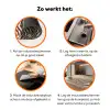 Zebra - Patroon - Zwart - Wit Inductie beschermer vinyl 3mm klein 276 -zzzzzzz-td-werking