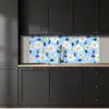 Madeliefjes - Blauw - Patroon keuken achterwand 2 middel 871 -sfeer1
