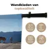 Schotse hooglander - Licht - Berg - Natuur Wandkleed katoen klein -sfeer2