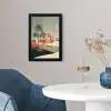 Nachtlandschap - Kamelen - Sterren - zandduinden fotolijst zwart zonder passe partout klein -sfeer4
