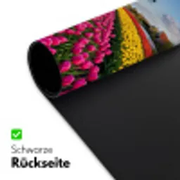 Tulpen - Holland - Molen - Kleurrijk Muismat XXL klein -ysfeer2_duits