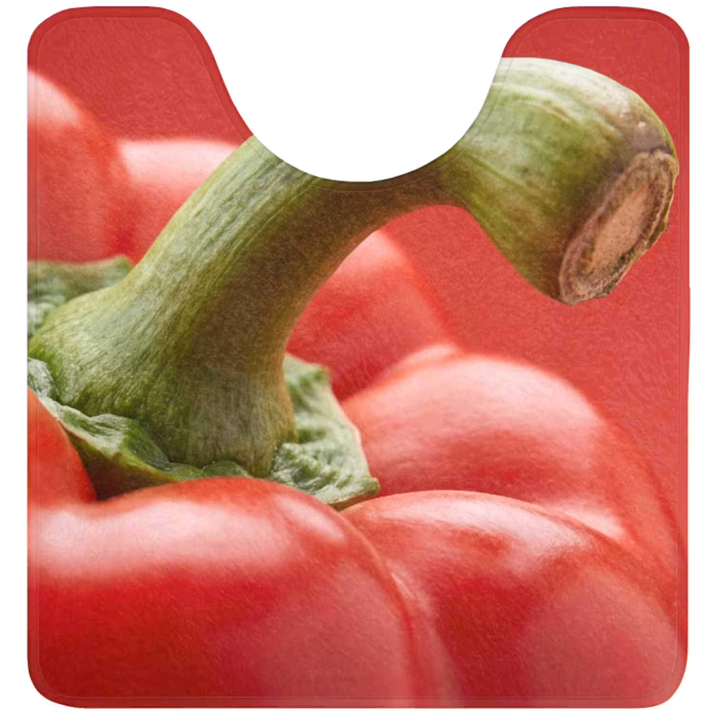 Eten - Paprika - Rood WCmat U-uitsnede middel -3d