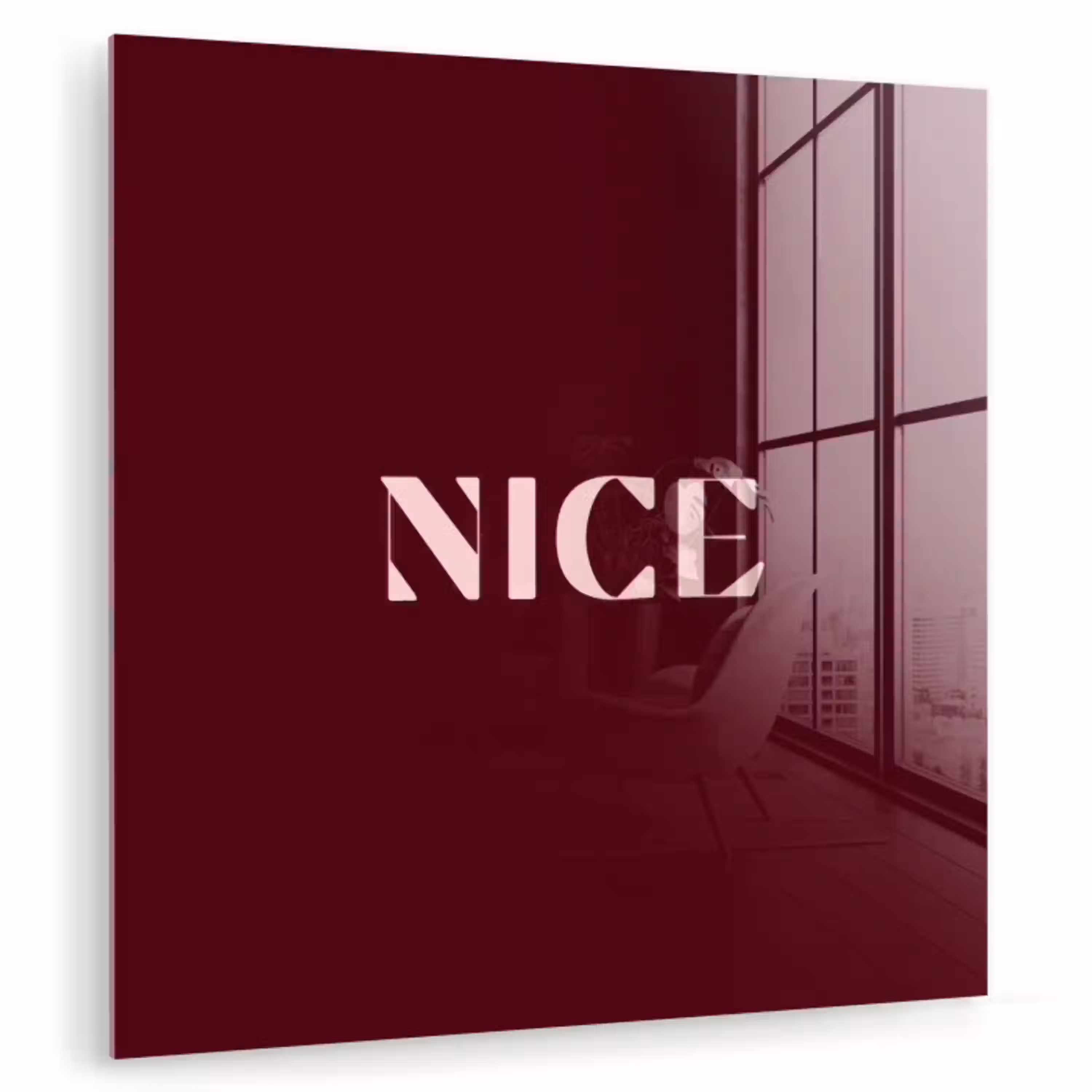 Nice - Bordeaux - Roze plexiglas 5mm klein -zzzproduct_nieuw