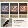 Kleurrijk - Bloemen - Abstract - Stippen Light Box met batterij (Wandlamp) middel -USP_lichtkleurNL