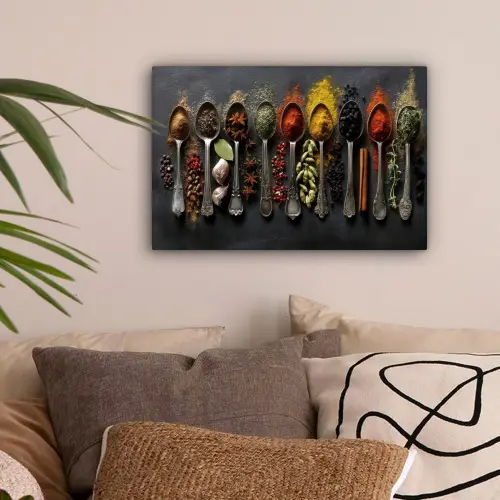 Lepels - Specerijen - Kaneel - Chili canvas 2cm klein -sfeer1