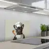 Bril - Hond - Kok keuken achterwand spatscherm klein -3d_schuin