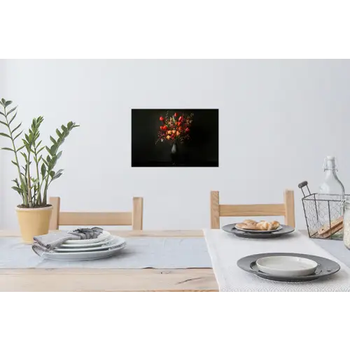 Bloemen - Takken - Boeket Muursticker klein -eettafel