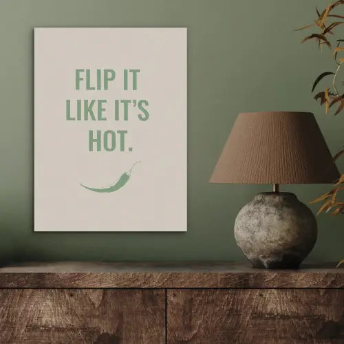 Groen - Quote - Zomer - Chilipeper PET vilt klein -sfeer2